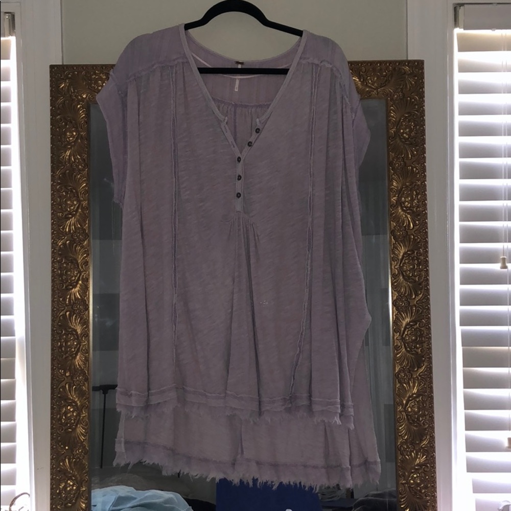 Free People lavender shirt